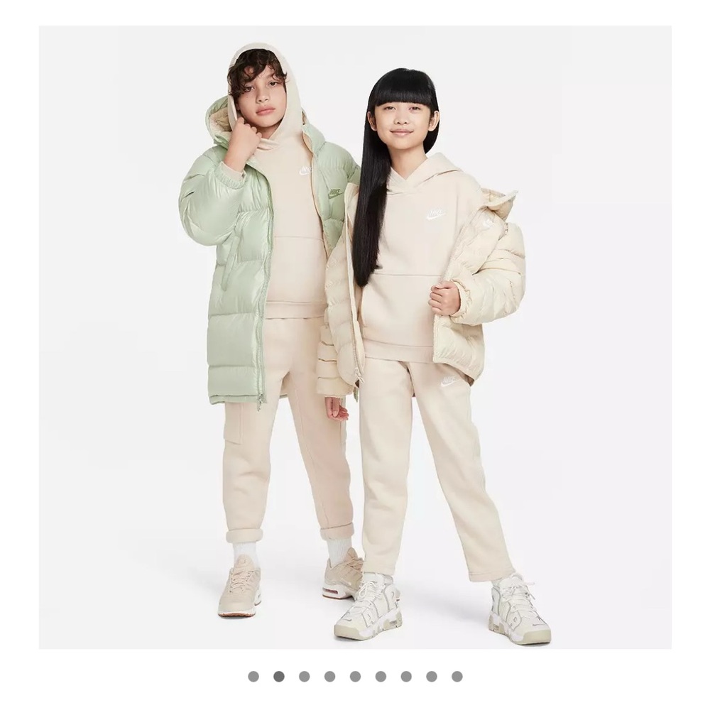 NWOT Nike Kids Beige Hoodie Sweater